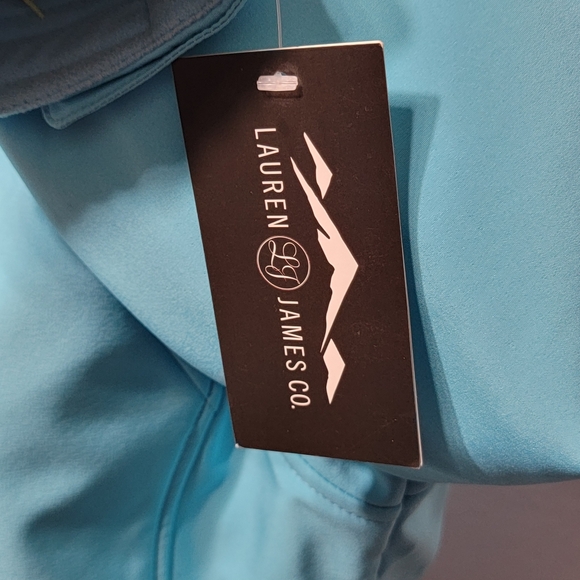 The Bradford Soft Shell Jacket in Glacier Blue by Lauren James Size L - Picture 10 of 15